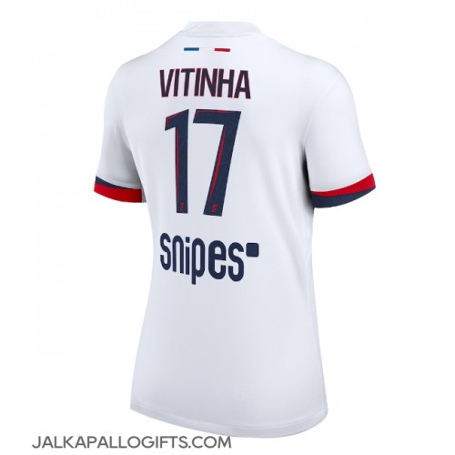 Paris Saint-Germain Vitinha #17 Vieraspaita Naiset 2025-26 Lyhythihainen